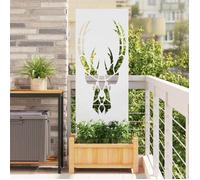 vidaXL Écran de confidentialité de jardin – 50 x 140 cm – Blanc