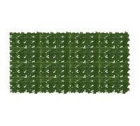 Canisse - brise-vue - brande Vidaxl Écran de balcon avec feuilles Vert 200 x 100 cm