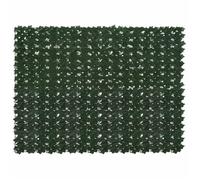 Canisse - brise-vue - brande Vidaxl Écran de balcon avec feuilles Vert foncé 200 x 150 cm