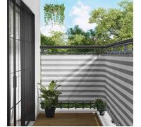 Canisse - brise-vue - brande Vidaxl Écran de balcon Gris clair et blanc 120 x 1000 cm