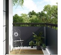 Canisse - brise-vue - brande Vidaxl Écran de balcon Gris foncé 400 x 90 cm polyrotin
