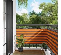 Canisse - brise-vue - brande Vidaxl Écran de balcon Orange et marron 75 x 200 cm