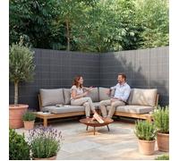 Canisse brise-vue en PVC Cefalu 120 x 400 cm 16 mm anthracite