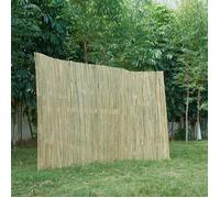 casa.pro Canisse en Bambou Brise-Vue Naturel Occultant pour Jardin Terrasse Balcon Protection contre Vent Soleil Clôture Décorative Séparation Résistant Facile à Installer 100 x 500 cm Naturel