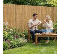 Canisse en bambou fendu 5 × 1,95 m - brise-vue naturel