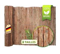 Canisse en écorce,Brise-vue naturel,Longueur: 3 mètres,En 3 hauteurs, 150 x 300 cm