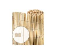 Canisse en roseau naturel Brise vue avec attaches de fixation 90x300cm