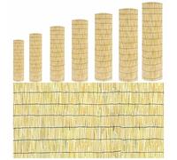 Canisse en Roseau Naturel Brise Vue Balcon Pergola Rouleau Clôture en Bambou Jardin Exterieur Décorative 2mx5m,1.5mx5m,1mx10m, Facile À Installer D'intimité Isoler Visuellement Une(Ligne noire naturel