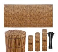 Canisse Osier Clôture En Roseau Naturel Brise Vue Bambou Panneau Bois Jardin Cloture Canisse Bambou 1m80 Hauteur Brise-vue Balcon Claustra Exterieur Brises Vues Store Pergola Extérieur Pour Terrasse