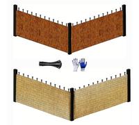 Canisse Pare-vue en Bambou, Clôture D'intimité Pour jardin 30 50 80 120 130 155 180cm Hauteur, Rouleau du Clôture Roseau filtrage de la lumièr Pour Piscine Cour Pergola, Tissé à la main(Natural)