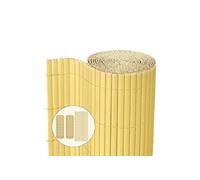 vounot® Canisse en PVC Brise Vue Ultra Renforcé avec Attaches de Fixation Double Face pour Jardin Balcon et Terrasse Résistante à la Corrosion et aux Intempéries 100x500cm Beige