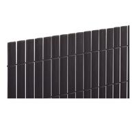 Canisse PVC double face 20mm - Anthracite - 1x3m
