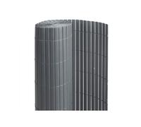 Canisse PVC double face Anthracite 6 m - 2 rouleaux de 3 x 1,80 m - Jardideco