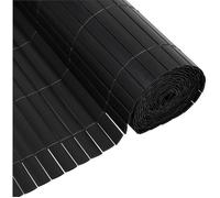 Canisse PVC double face - NATURE - 1 x 3 m - 1600 g/m² - Occultant 4/5 - Anti-UV - Anthracite