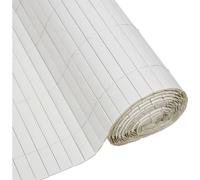 Canisse PVC double face - NATURE - 1 x 3 m - 1600 g/m² - Occultant 4/5 - Anti-UV - Blanc