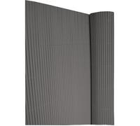 Canisse PVC double face - NATURE - 10 mm - Gris - 3 x 1,5 m