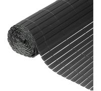 Canisse PVC double face - NATURE - 19 mm - Anthracite - 3 x 1,5 m