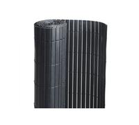 Canisse PVC double face Noir 6 m - 2 rouleaux de 3 x 1,80 m -