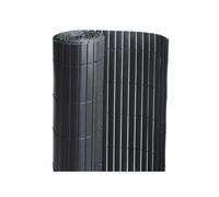 Canisse PVC double face Noir 6 m - 2 rouleaux de 3 x 1,80 m - Jardideco