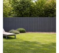 Canisse PVC occultant double face 1,5x5m gris - Kit complet avec fixation