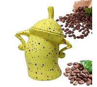 Canister avec attitude - grand pot en céramique avec couvercle | Jars de nourriture à thé de café mignon | Sassy St0Rage Canisters Fun Creative Desktop Cup Kitchen Storage