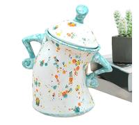 Canister with Attitude - Tea Coffee And Sugar Canister, Attitude creatives Food Storage Jars Withs Lid Fun Airtight Kitchen Storage Canisters, Unique Design With Two Hands On The Waist, Airtight Jar