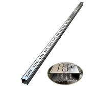 Caniveau, Caniveau de tranchée étroit, caniveau métallique de 3,5/5 cm de large, caniveau d'égout à débit rapide, drain de parking à haute capacité de charge(W200*H50mm)