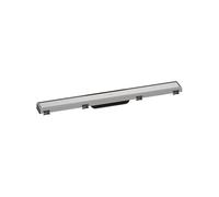 hansgrohe RainDrain Match caniveau de douche 56037800 70cm, kit de finition, avec Rahmen réglable en hauteur, acier inoxydable brossé