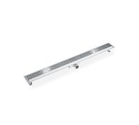 Caniveau de douche acier inoxydable hauteur variable gris