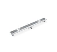 Caniveau de douche acier inoxydable hauteur variable gris