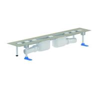 Caniveau de douche DALLMER CeraLine 2 drains F, 1000 mm, DN 50 hauteur 110 mm...