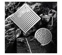 Caniveau De Douche Extérieur en Acier Inoxydable, Bloque Les Cheveux Et Les Débris, Conception Antirouille for Salle De Bain Et Lavabo, Ajustement Sécurisé for Propriétaires Et Locataires(8.6cm)