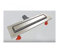 Wirquin Caniveau douche à l'italienne Venisio Slim+ 300 mm extra-plat, grille inox chromé