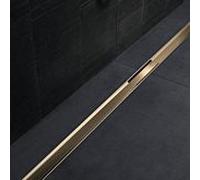Geberit caniveau de douche CleanLine 80 154442391 30-110 x 4,4 cm champagne au ras du sol