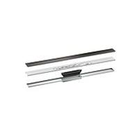 Caniveau de douche Hansgrohe 42522340 900 mm, kit de finition, autoportant, chrome noir brossé