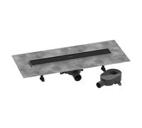 Caniveau De Douche Hansgrohe RainDrain Go Kit complet pour installation à carreler 600 hauteur faible/standard Noir Mat 56271670