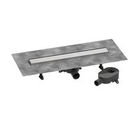 Caniveau De Douche Hansgrohe RainDrain Go Kit complet pour installation à carreler 600 hauteur faible/standard Finition Inox 56271800
