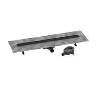 Caniveau De Douche Hansgrohe RainDrain Go Kit complet pour installation à carreler 900 hauteur faible/standard Noir Mat 56274670