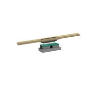 Caniveau de douche RainDrain Flex 80 Bronze brossé + Corps encastré à faible hauteur