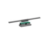 Caniveau de douche RainDrain Flex 90 Noir chromé brossé + Corps encastré à faible hauteur