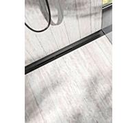Tece Caniveau de douche profilé 671621 – 1600 mm, largeur 55 mm, inox brossé noir