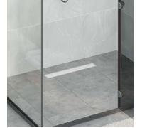 vidaXL Évacuation de douche 2-en-1 avec siphon à 360° Argent 50 cm