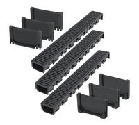 Caniveau de drainage 3 pcs Plastique 3 m