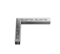 Caniveau de drainage à angle droit, acier inoxydable 201, drainage d'angle de jardin discret et esthétique, robuste et durable, adapté aux cours et jardins(70x30mm)