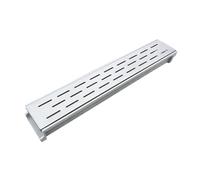Caniveau De Drainage Assemblé De 60 Cm De Long, Avec Grille En Acier Inoxydable, Système De Drainage For Allée, Fente En U De 10 Cm De Large, Kit De Drainage For Terrasse De Piscine Et Jardin(#11)