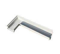 Caniveau De Drainage Assemblé De 60 Cm De Long, Avec Grille En Acier Inoxydable, Système De Drainage For Allée, Fente En U De 10 Cm De Large, Kit De Drainage For Terrasse De Piscine Et Jardin(#20)