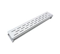 Caniveau De Drainage Assemblé De 60 Cm De Long, Avec Grille En Acier Inoxydable, Système De Drainage For Allée, Fente En U De 10 Cm De Large, Kit De Drainage For Terrasse De Piscine Et Jardin(#1)