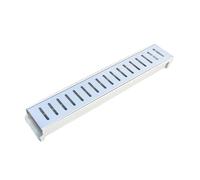Caniveau De Drainage Assemblé De 60 Cm De Long, Avec Grille En Acier Inoxydable, Système De Drainage For Allée, Fente En U De 10 Cm De Large, Kit De Drainage For Terrasse De Piscine Et Jardin(#8)