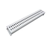 Caniveau De Drainage Assemblé De 60 Cm De Long, Avec Grille En Acier Inoxydable, Système De Drainage For Allée, Fente En U De 10 Cm De Large, Kit De Drainage For Terrasse De Piscine Et Jardin(#5)