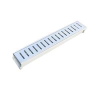 Caniveau De Drainage Assemblé De 60 Cm De Long, Avec Grille En Acier Inoxydable, Système De Drainage For Allée, Fente En U De 10 Cm De Large, Kit De Drainage For Terrasse De Piscine Et Jardin(#9)